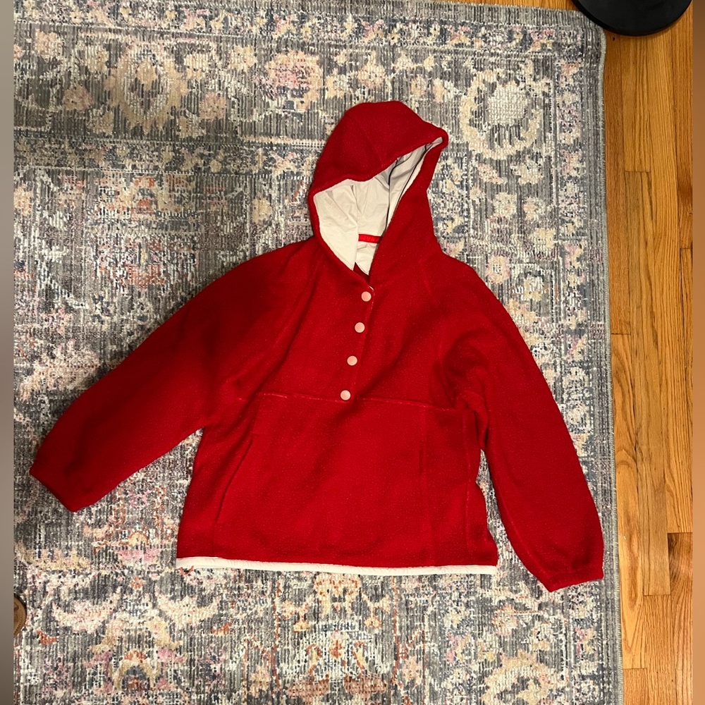 MegaFleece Snap Up Hoodie - goji berry 
Outdoor voices